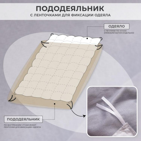 Постельное белье С 624 из сатина Viva-Home Textile