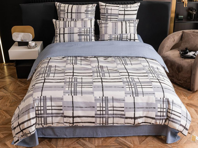 Постельное белье С 629 из сатина Viva-Home Textile