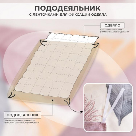 Постельное белье С 630 из сатина Viva-Home Textile