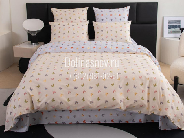 Постельное белье С 634 из сатина Viva-Home Textile