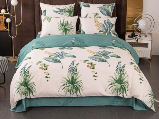 Постельное белье С 640 из сатина Viva-Home Textile