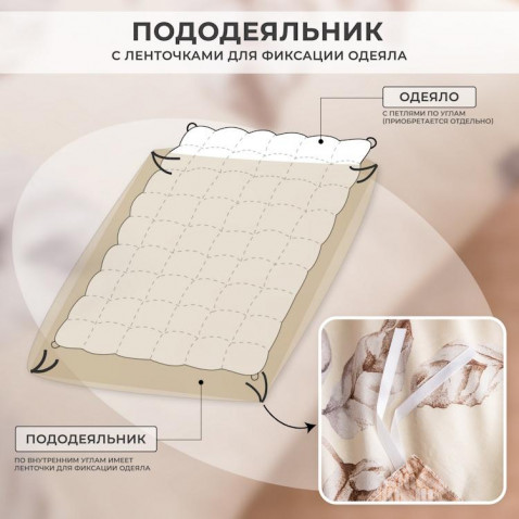 Комплект постельного белье A 370 Viva-Home Textile сатин-люкс