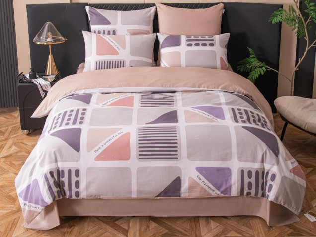 Постельное белье С 651 из сатина Viva-Home Textile