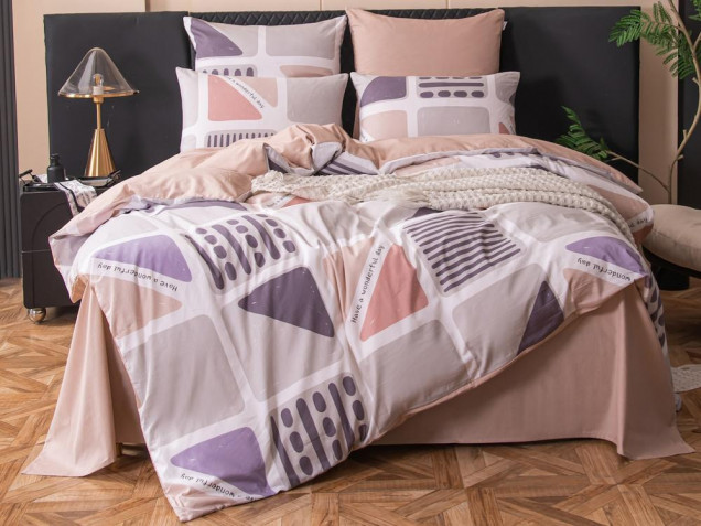 Постельное белье С 651 из сатина Viva-Home Textile