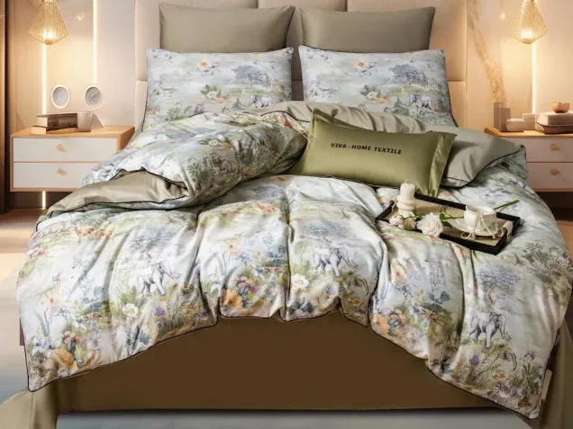 Комплект постельного белье CPA055 Сатин Премиум