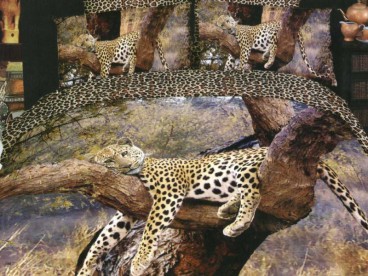Комплект постельного белья Леопард на дереве Волшебные сны