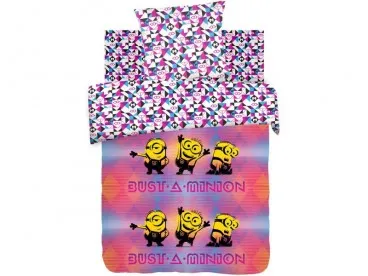 Детское постельное белье "Диско" Minions бязь 3д