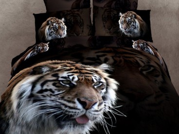 Постельное белье Свирепый тигр Волшебные сны мако-сатин