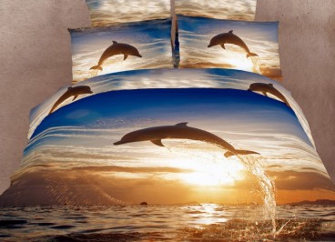 Постельное белье Дельфины Волшебные сны мако-сатин