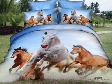 Постельное белье Табун лошадей Волшебные сны мако-сатин